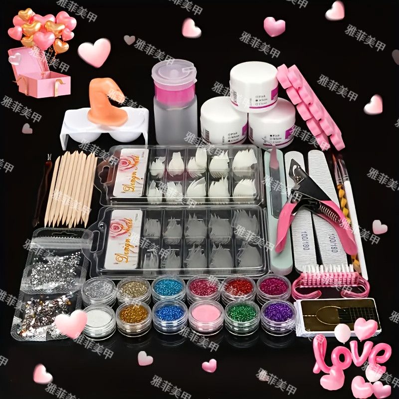 Professional acrylic nail starter kit