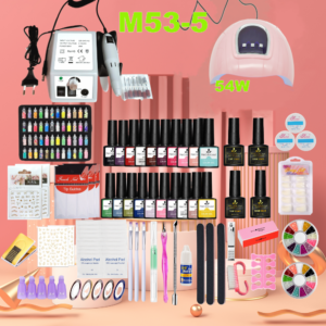 Professional gel nail art kit set